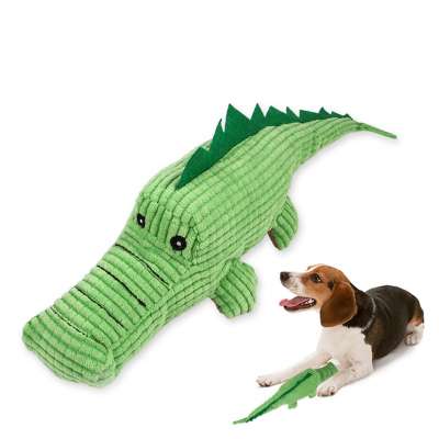 Dog Toys Plush Soft Cat Chew Squeaky Crocodile Pet Toy